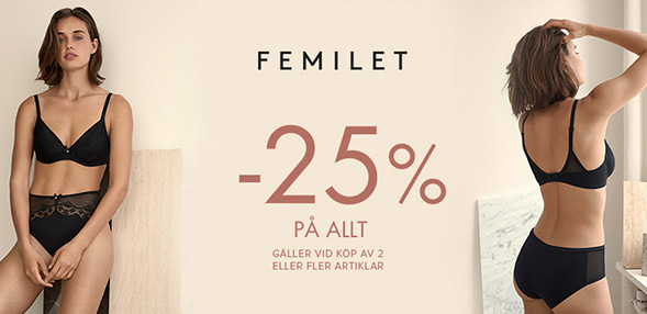 Femilet | -25% på allt!
