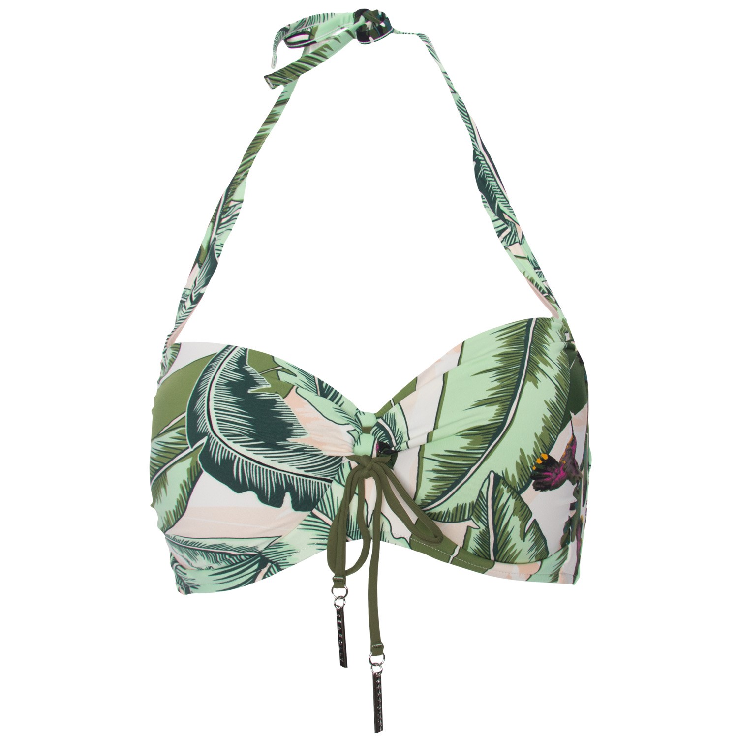 Seafolly Palm Beach Soft Cup Halter Bikini Top Halterneck Bikinis