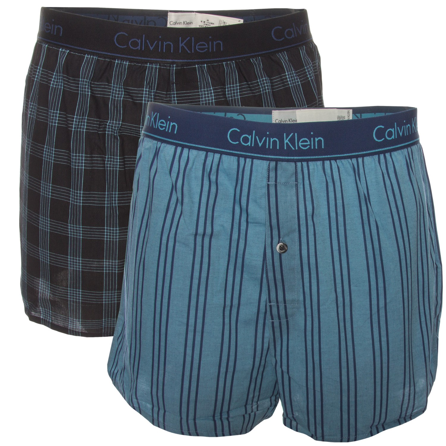 2Pack Calvin Klein Slim Fit Woven Boxer Boxershorts Kalsonger